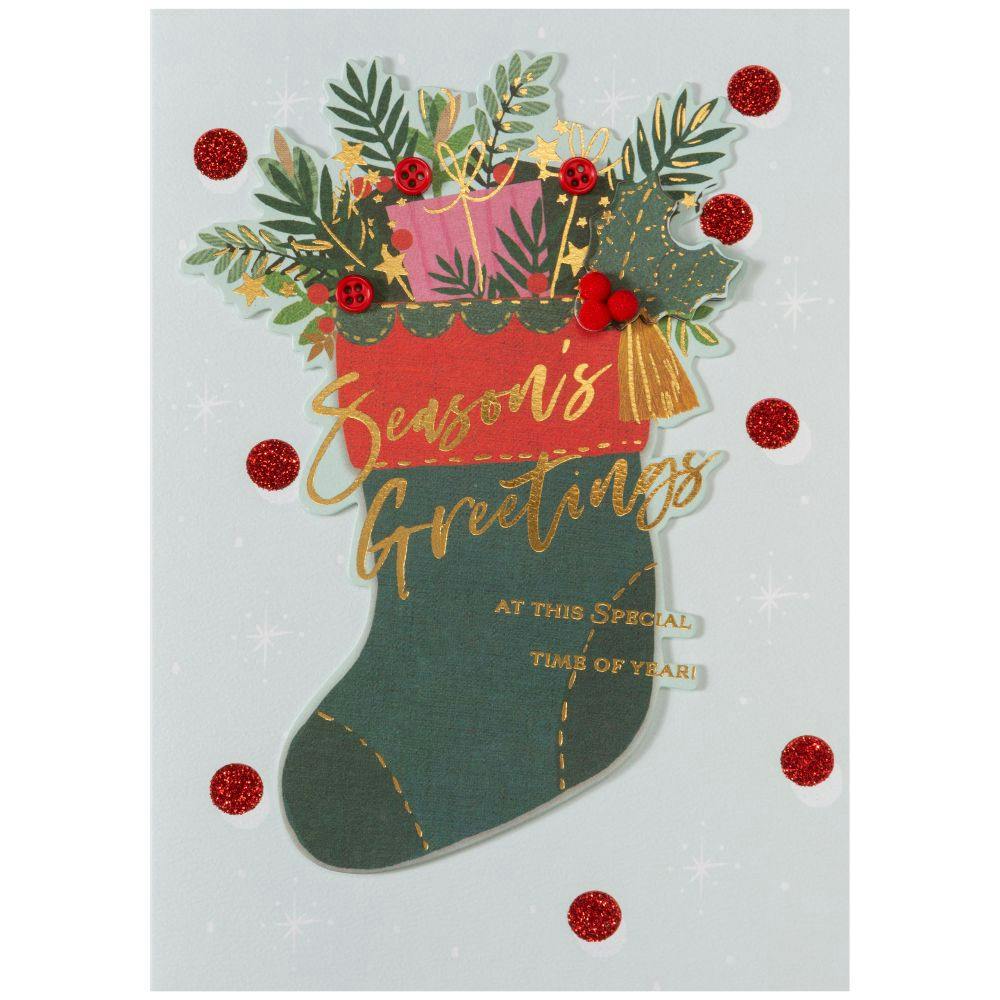 Christmas Stocking 8 Count Boxed Christmas Cards First Alternate Image width=&quot;1000&quot; height=&quot;1000&quot;
