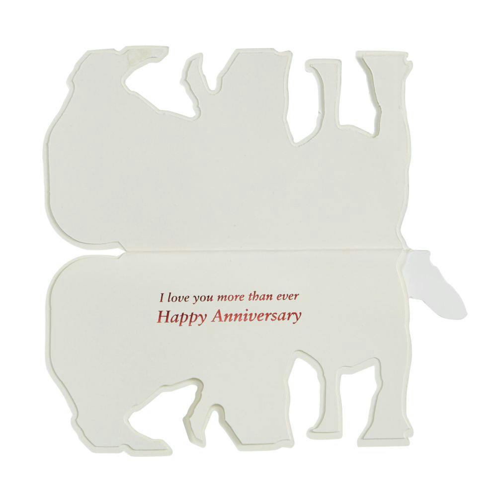 Die Cut Two Dogs (Pug &amp; Frenchie) Anniversary Card Second Alternate Image width=&quot;1000&quot; height=&quot;1000&quot;