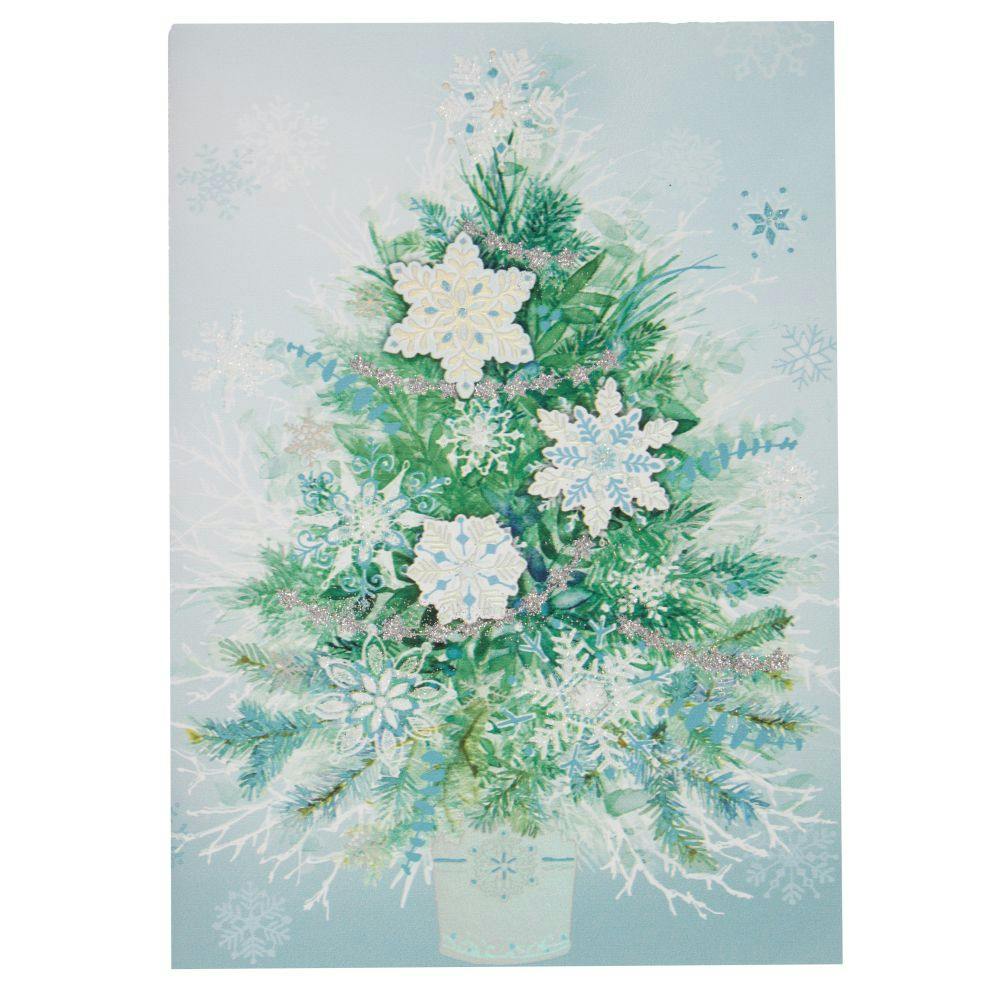 Snowflake Tree 8 Count Boxed Christmas Cards First Alternate Image width=&quot;1000&quot; height=&quot;1000&quot;