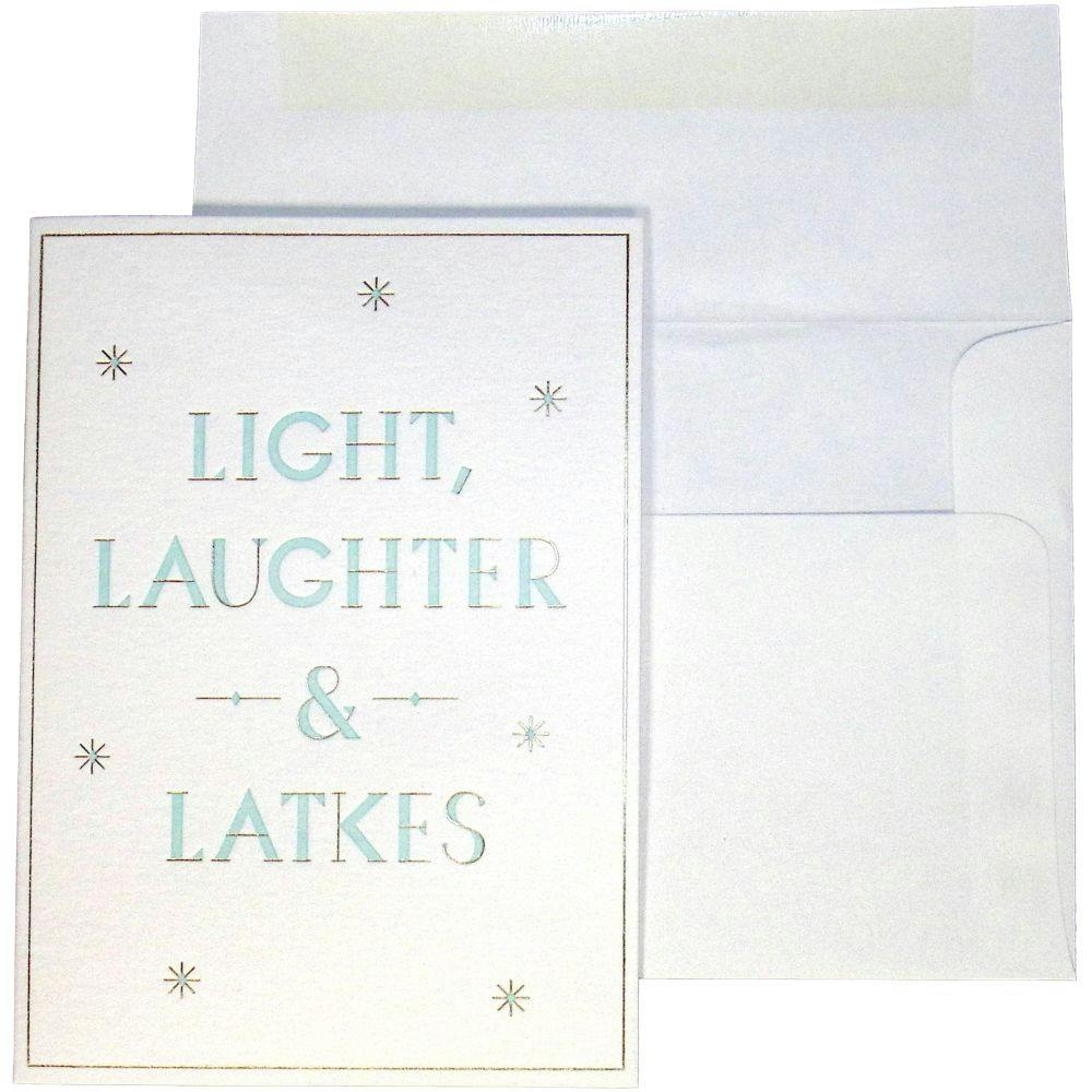 Light Laughter &amp; Latkes Hanukkah Card Main Product Image width=&quot;1000&quot; height=&quot;1000&quot;