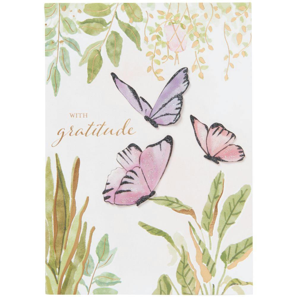 Garden Butterflies Thank You Card First Alternate Image width=&quot;1000&quot; height=&quot;1000&quot;