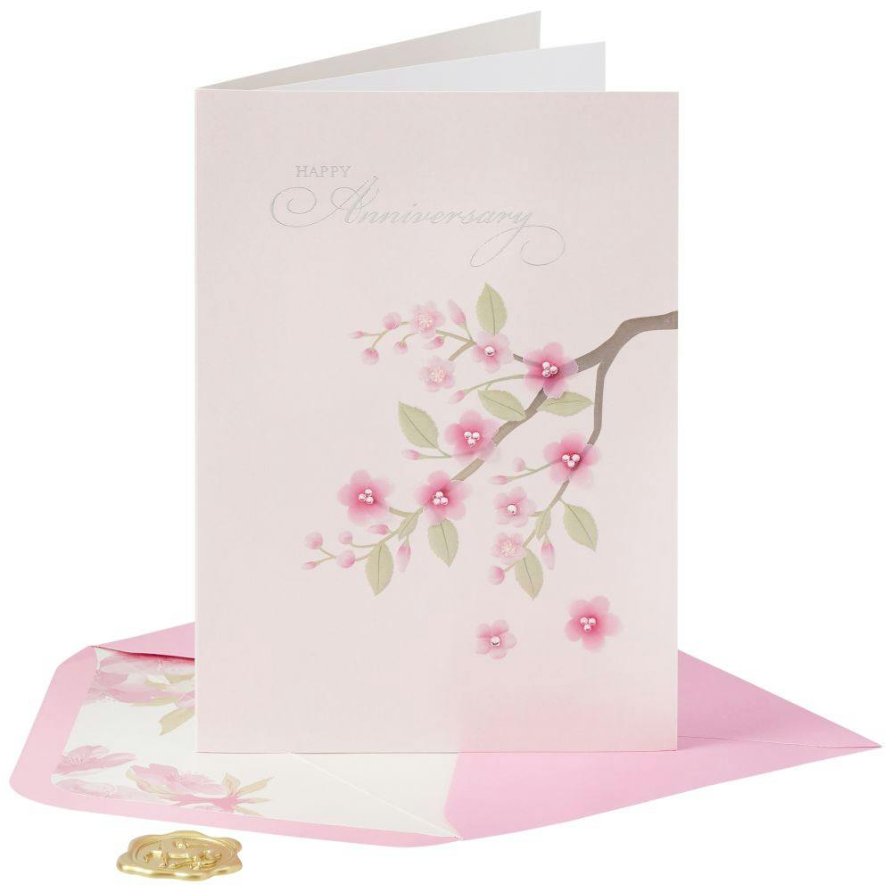 Cherry Blossom Anniversary Card Eighth Alternate Image width=&quot;1000&quot; height=&quot;1000&quot;