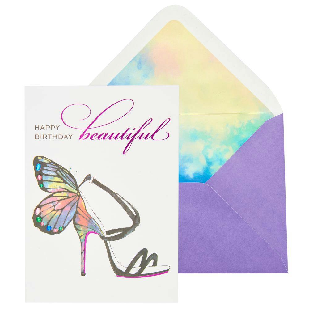Butterfly Shoe Birthday Card Main Product Image width=&quot;1000&quot; height=&quot;1000&quot;