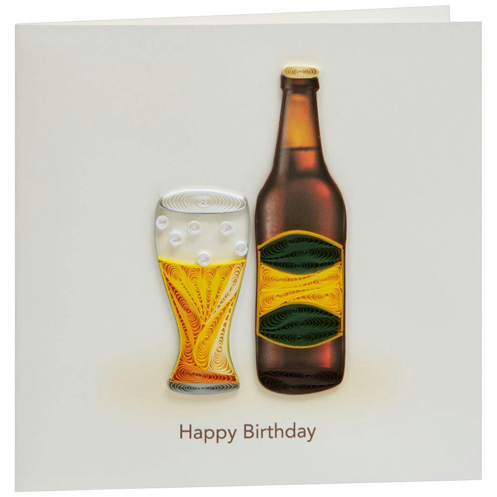 Birthday Beer Quilling Birthday Card Fourth Alternate Image width=&quot;1000&quot; height=&quot;1000&quot;