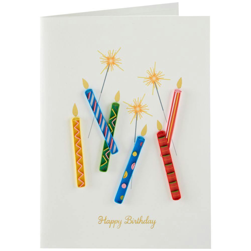 Candles Quilling Birthday Card Sixth Alternate Image width=&quot;1000&quot; height=&quot;1000&quot;