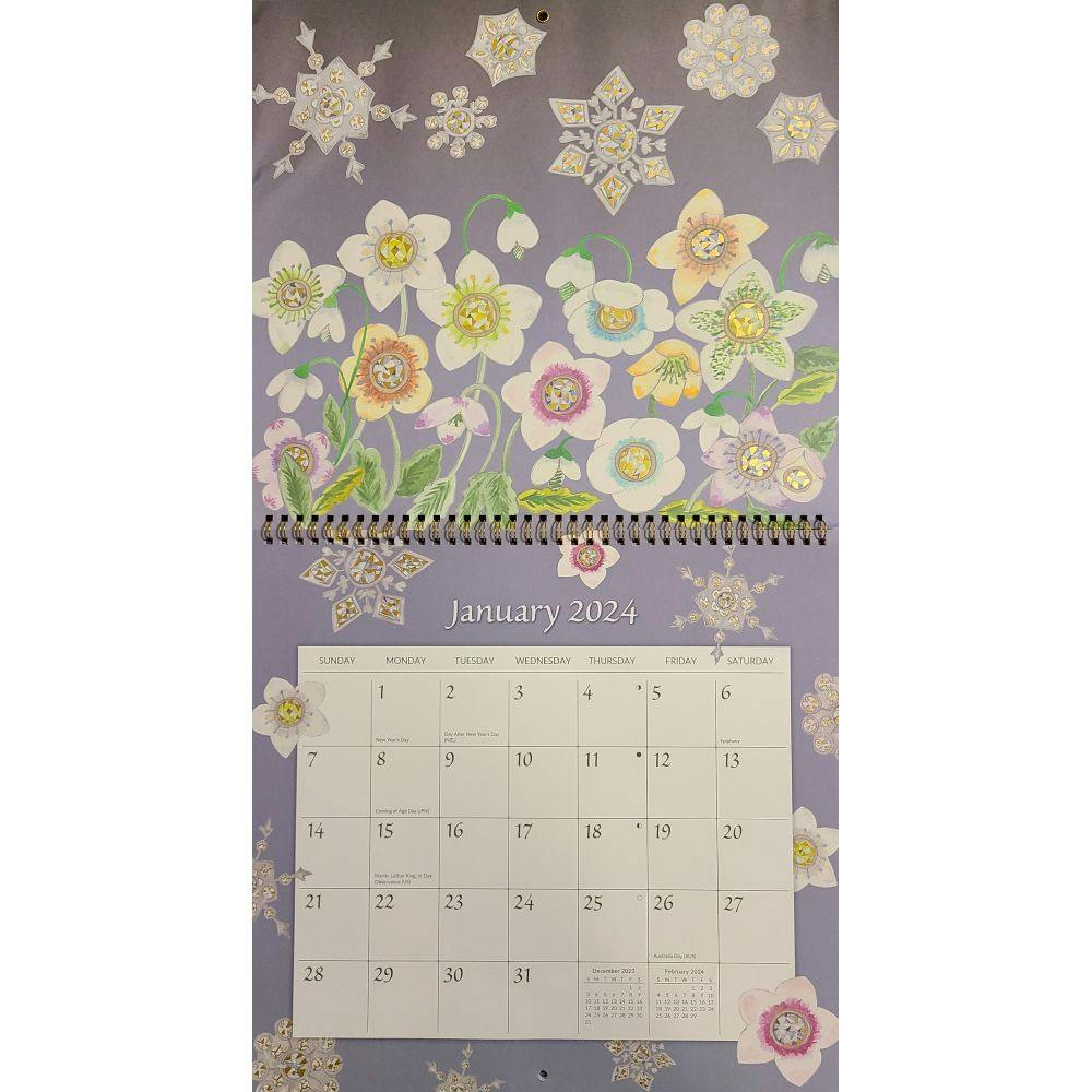Jeweled Garden Spiral 2024 Wall Calendar Fourth Alternate Image width=&quot;1000&quot; height=&quot;1000&quot;