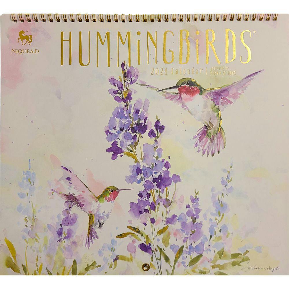 Hummingbirds Spiral 2024 Wall Calendar Main Product Image width=&quot;1000&quot; height=&quot;1000&quot;