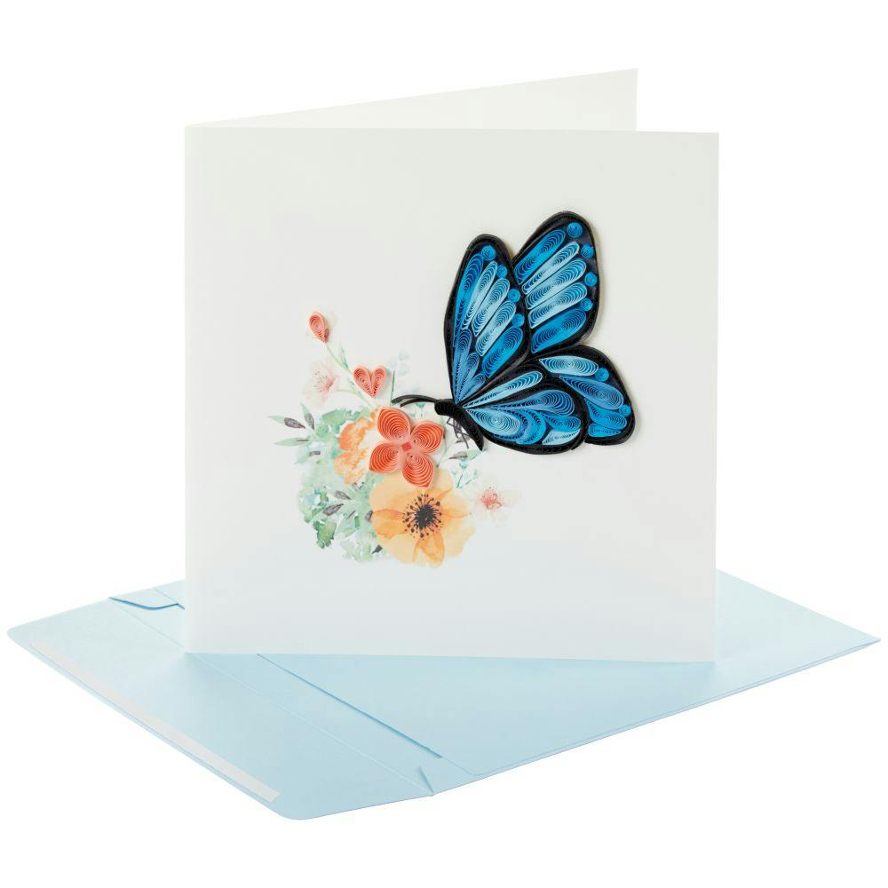 Butterfly Quilling Birthday Card Seventh Alternate Image width=&quot;1000&quot; height=&quot;1000&quot;