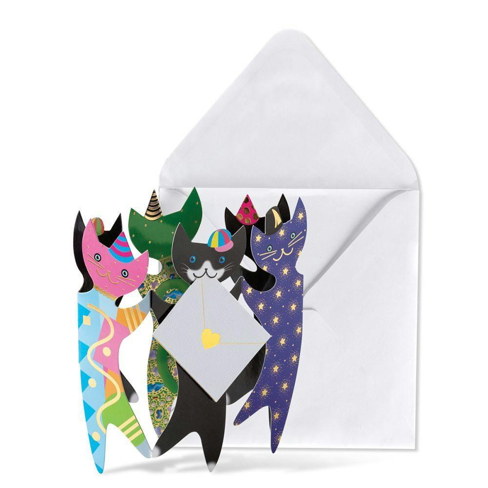 Cats with Party Hats Blank Card Main Product Image width=&quot;1000&quot; height=&quot;1000&quot;
