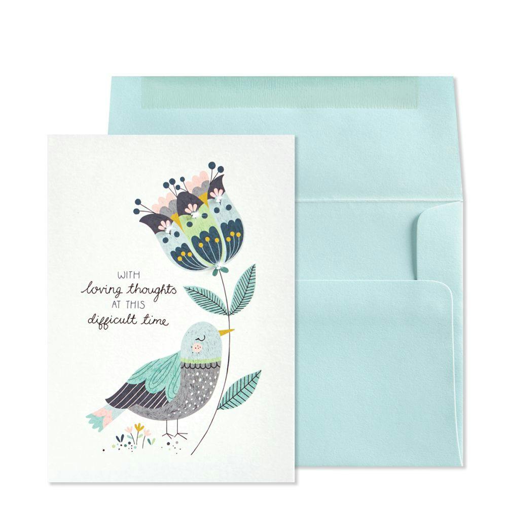 Bird with Flowers Sympathy Card Main Product Image width=&quot;1000&quot; height=&quot;1000&quot;
