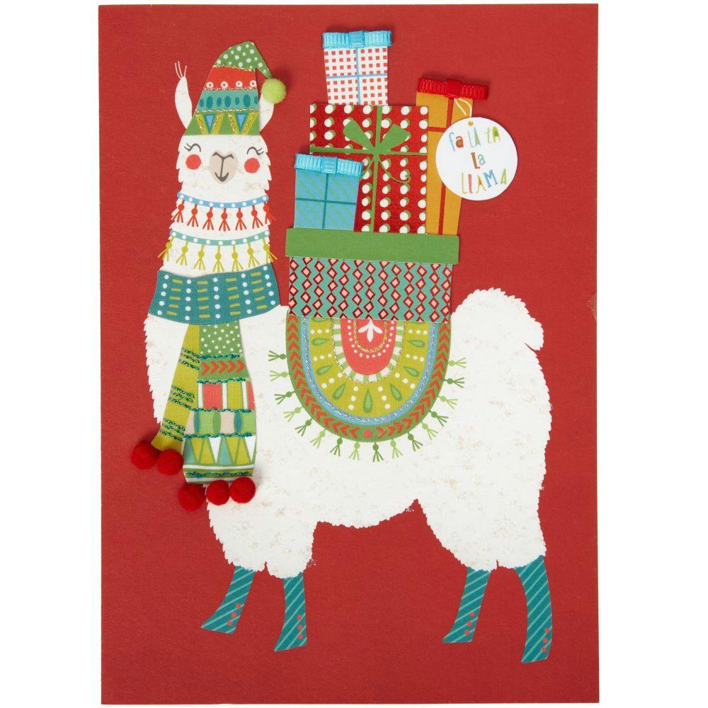 Llama In X-mas Togs Christmas Card First Alternate Image width=&quot;1000&quot; height=&quot;1000&quot;