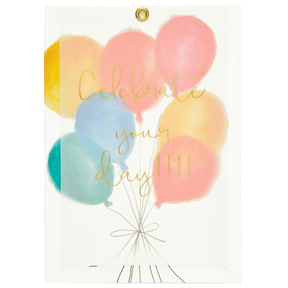 Balloons and Vellum Birthday Card First Alternate Image width=&quot;1000&quot; height=&quot;1000&quot;