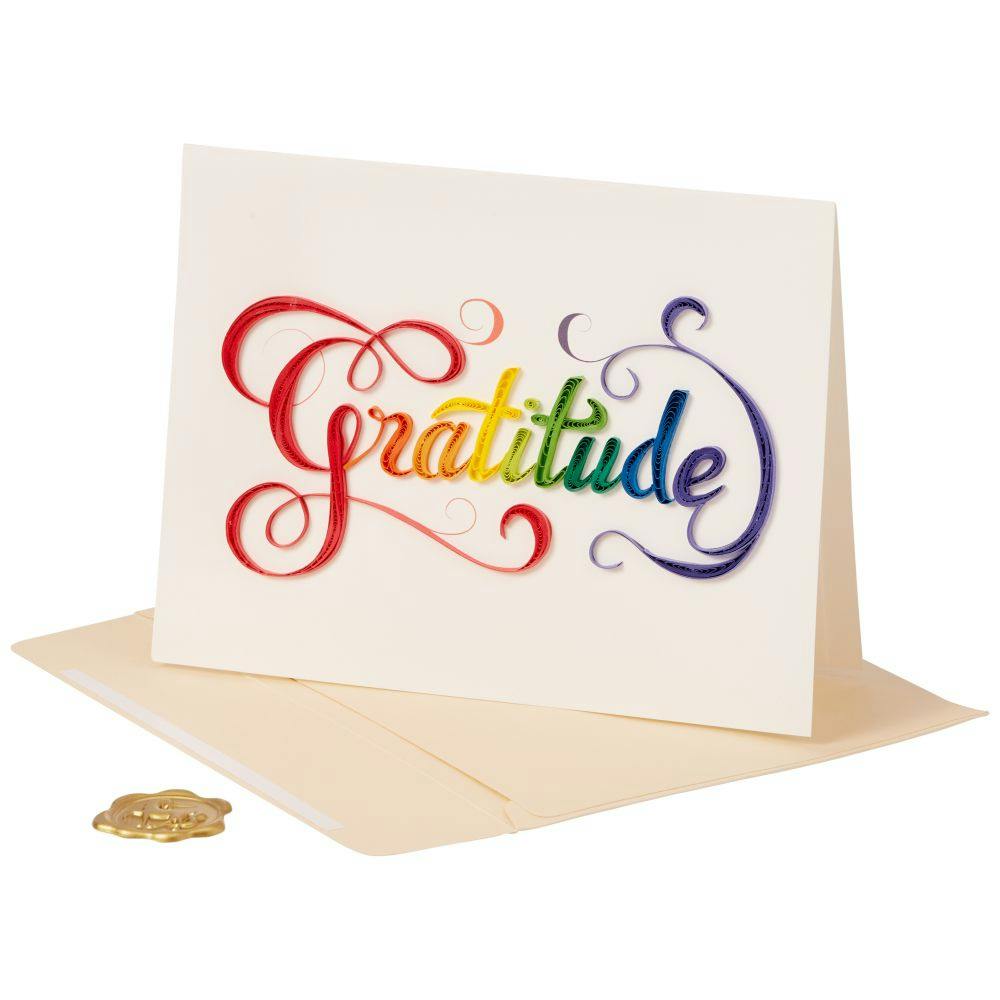 Gratitude Quilling Thank You Card Seventh Alternate Image width=&quot;1000&quot; height=&quot;1000&quot;