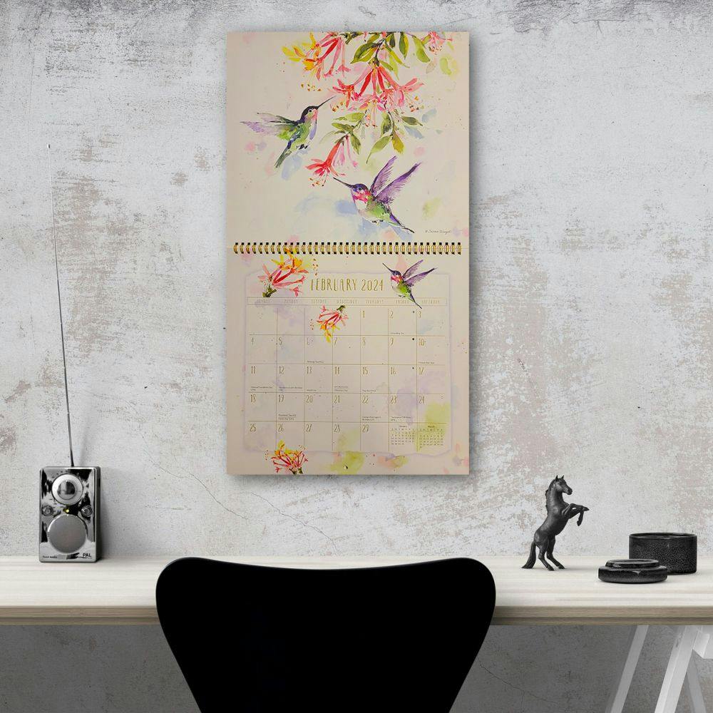Hummingbirds Spiral 2024 Wall Calendar Tenth Alternate Image width=&quot;1000&quot; height=&quot;1000&quot;
