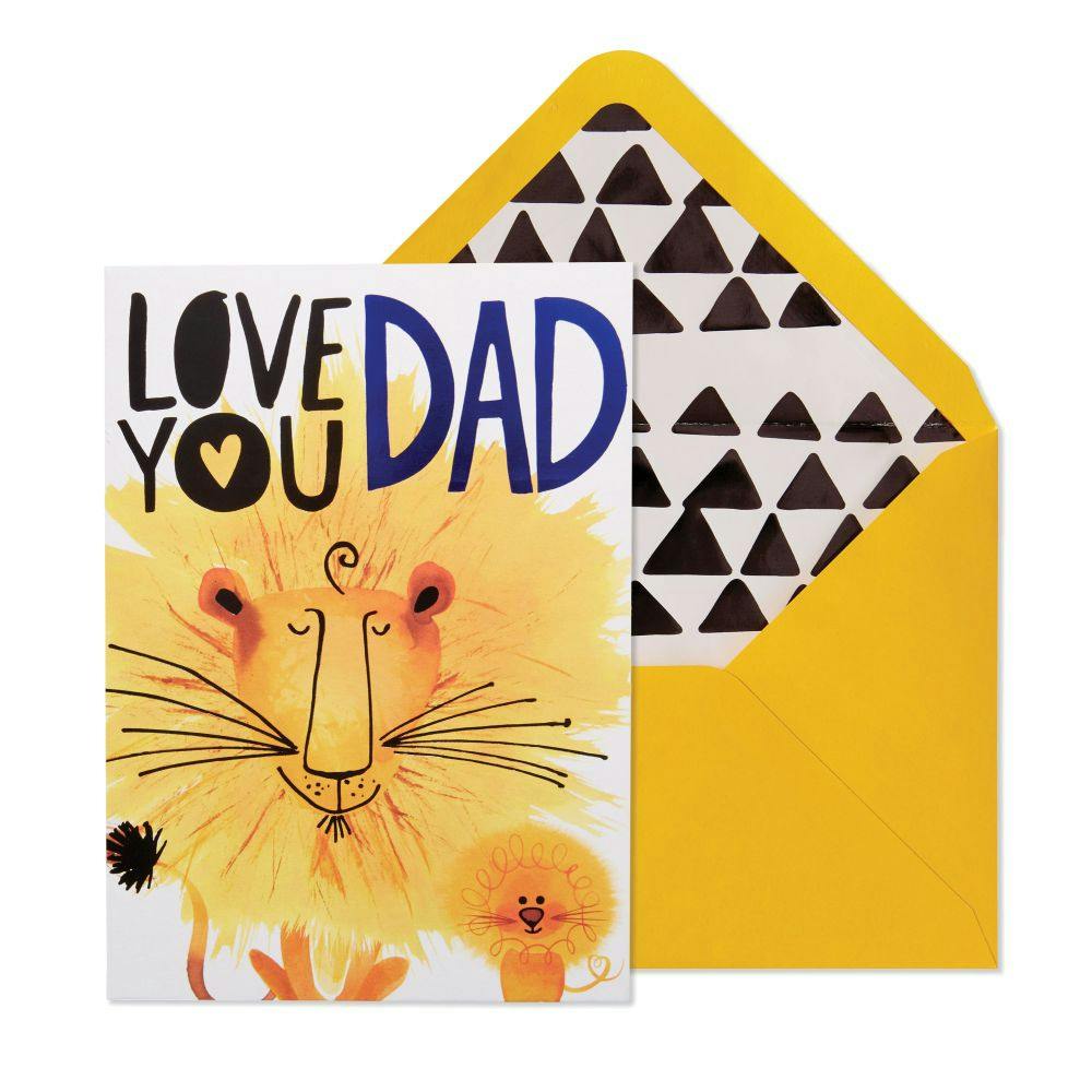 Dad and Kid Lion Father&#39;s Day Card Main Product Image width=&quot;1000&quot; height=&quot;1000&quot;