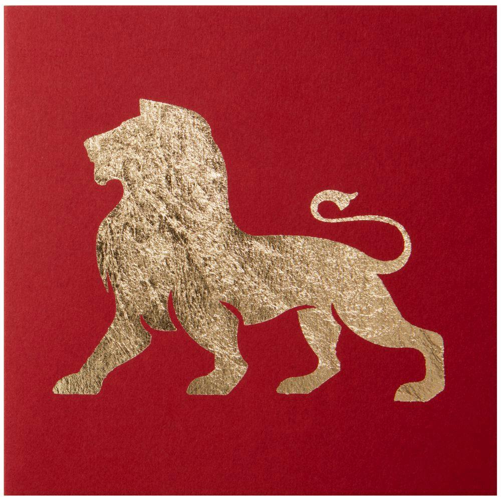 Gold Leaf Lion Blank Card First Alternate Image width=&quot;1000&quot; height=&quot;1000&quot;