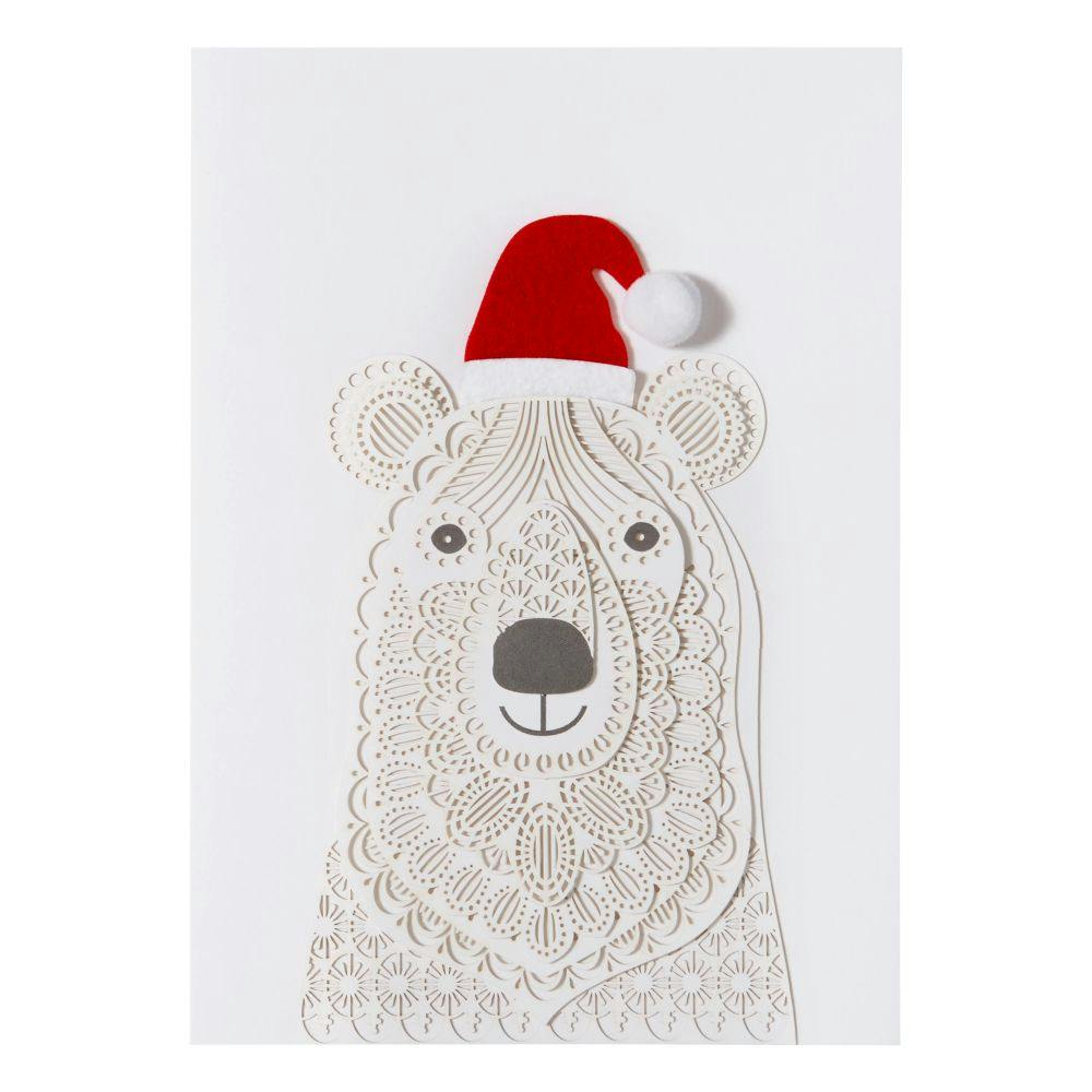 Polar Bear Laser Cut Christmas Card First Alternate Image width=&quot;1000&quot; height=&quot;1000&quot;