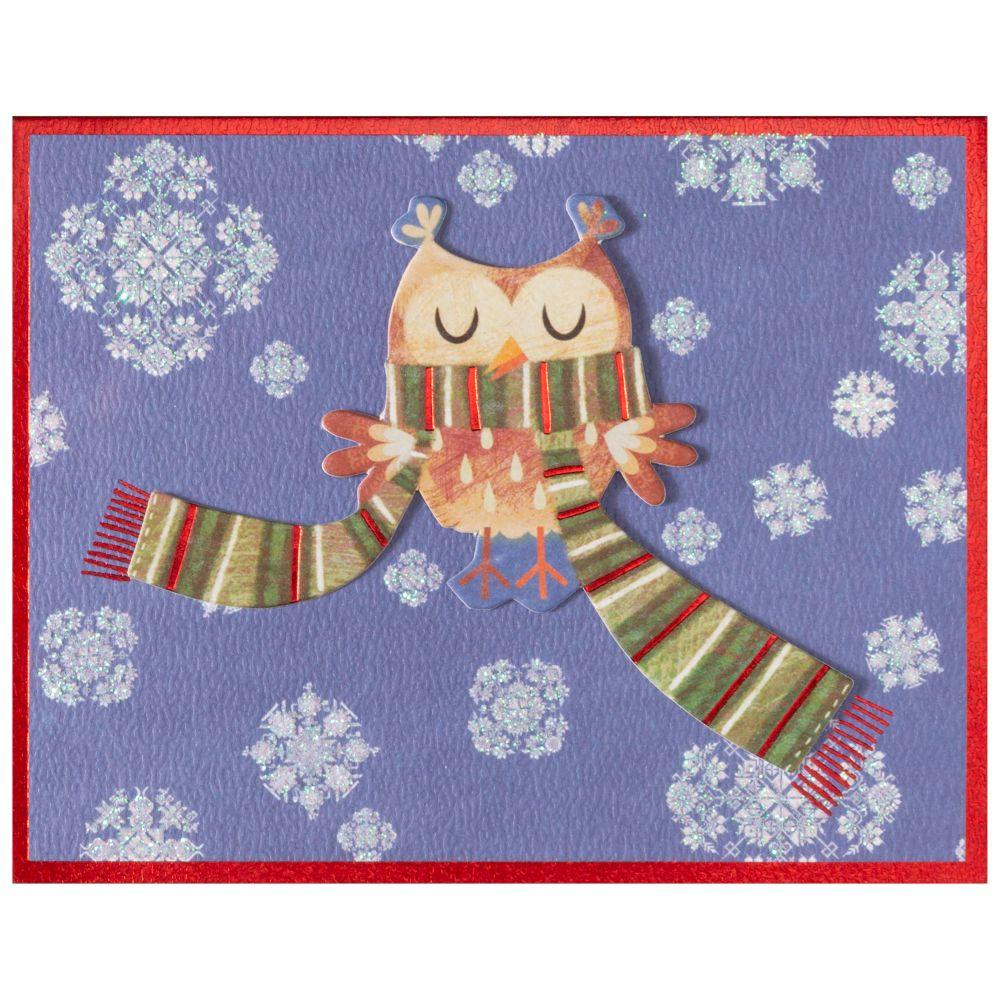 Owl in Scarf 10 Count Boxed Christmas Cards First Alternate Image width=&quot;1000&quot; height=&quot;1000&quot;
