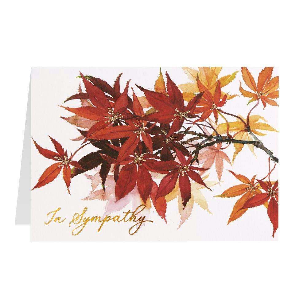 Leaves Sympathy Card Sixth Alternate Image width=&quot;1000&quot; height=&quot;1000&quot;