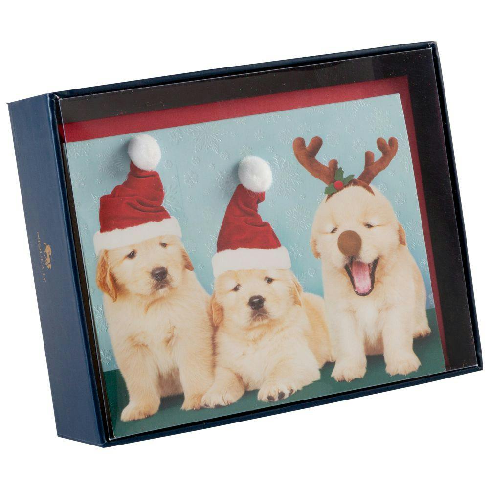 Photo Puppies 10 Count Boxed Christmas Cards Fifth Alternate Image width=&quot;1000&quot; height=&quot;1000&quot;