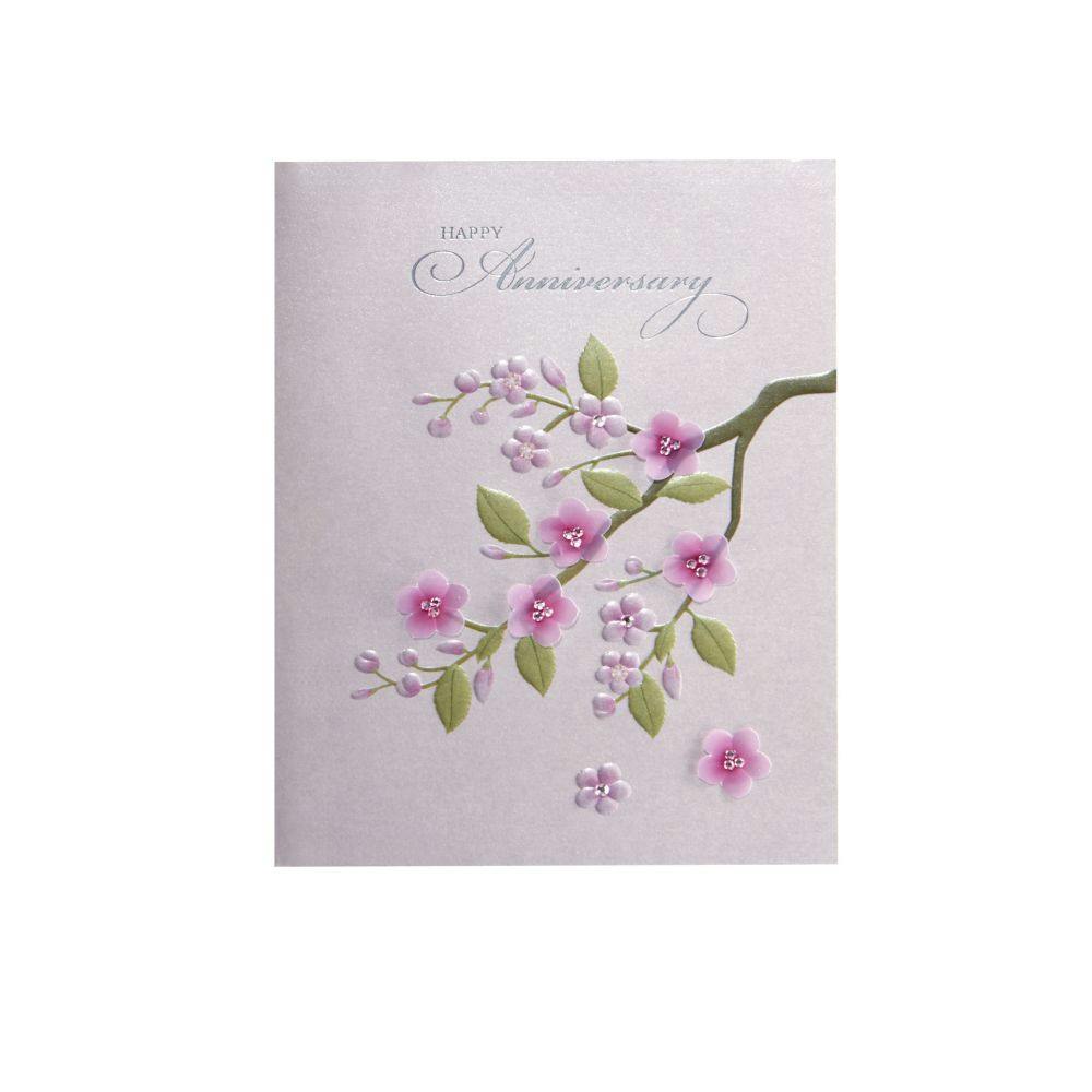 Cherry Blossom Anniversary Card First Alternate Image width=&quot;1000&quot; height=&quot;1000&quot;