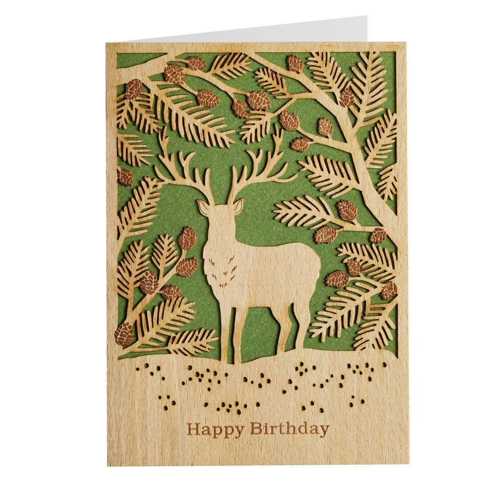 Wood Stag Birthday Card Sixth Alternate Image width=&quot;1000&quot; height=&quot;1000&quot;