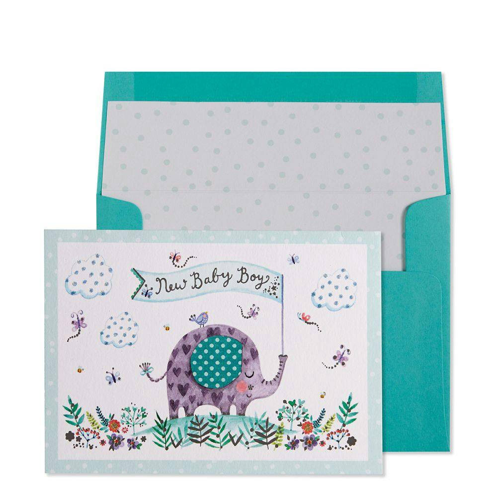 Elephany New Baby Card Main Product Image width=&quot;1000&quot; height=&quot;1000&quot;