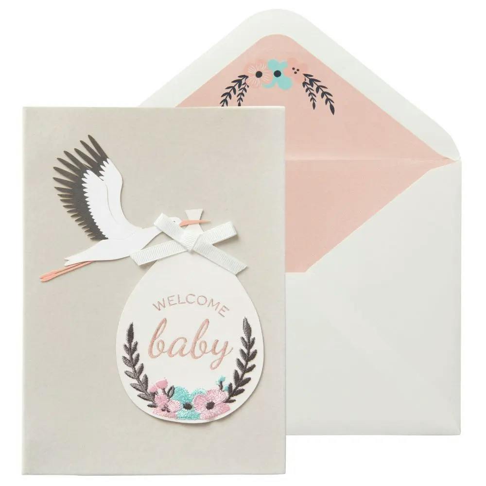 Stork and Bundle New Baby Card