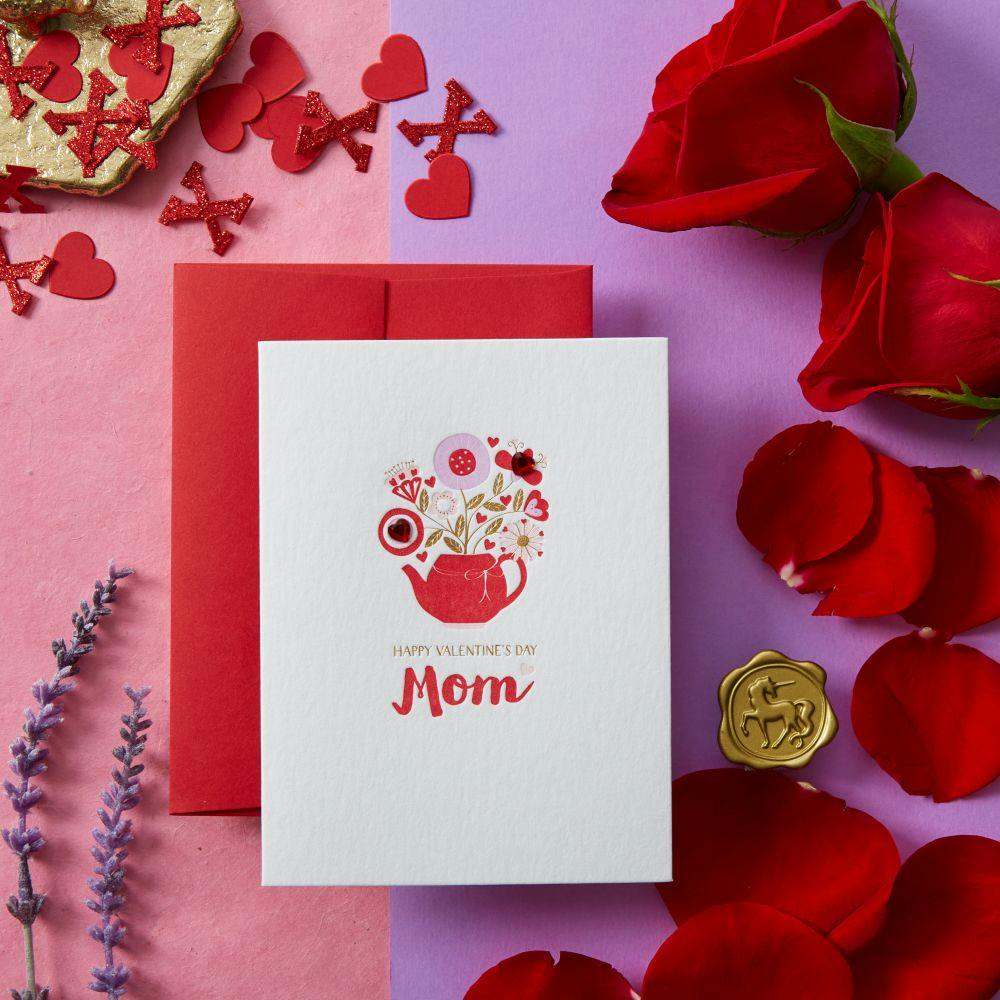 Teapot Floral Mom Valentine&#39;s Day Card Seventh Alternate Image width=&quot;1000&quot; height=&quot;1000&quot;