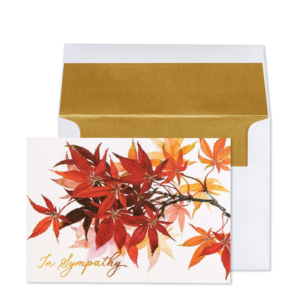 Leaves Sympathy Card Main Product Image width=&quot;1000&quot; height=&quot;1000&quot;