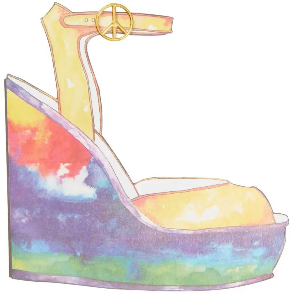 Rainbow Wedge Shoe Blank Card First Alternate Image width=&quot;1000&quot; height=&quot;1000&quot;