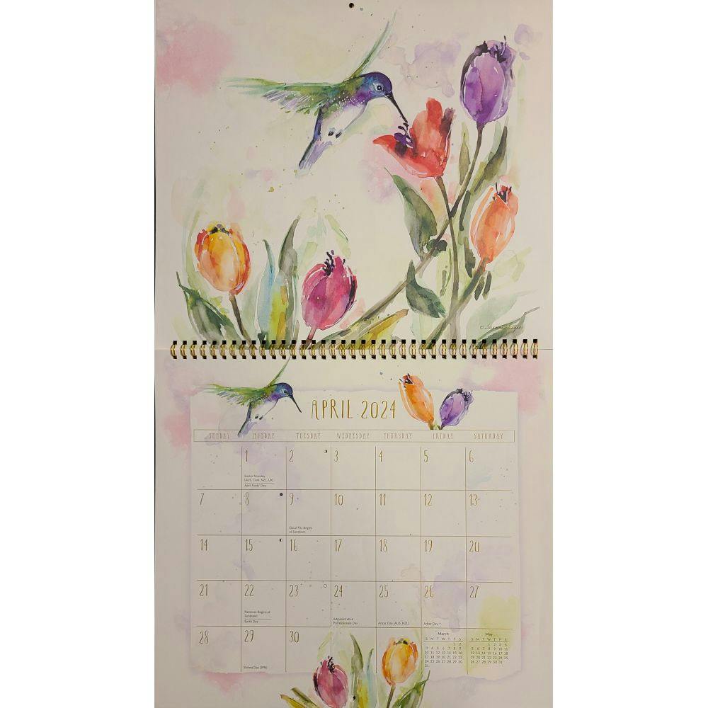 Hummingbirds Spiral 2024 Wall Calendar Seventh Alternate Image width=&quot;1000&quot; height=&quot;1000&quot;