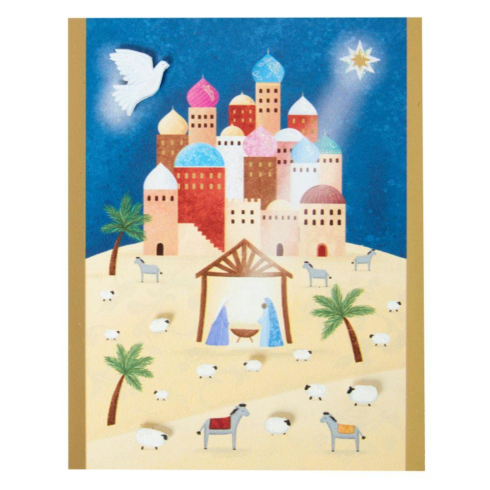 Colorful Nativity Scene 10 Count Boxed Christmas Cards First Alternate Image width=&quot;1000&quot; height=&quot;1000&quot;