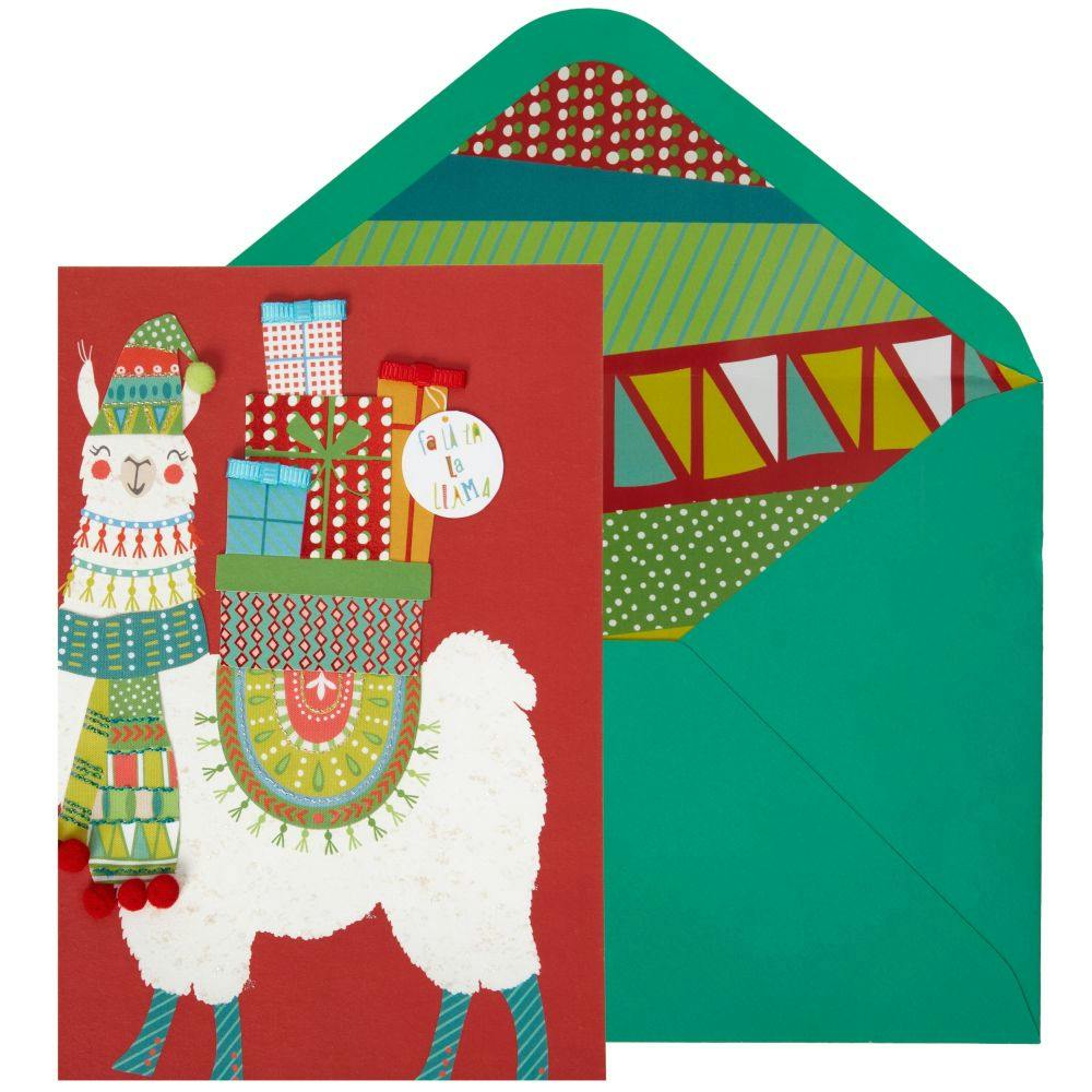 Llama In X-mas Togs Christmas Card Main Product Image width=&quot;1000&quot; height=&quot;1000&quot;