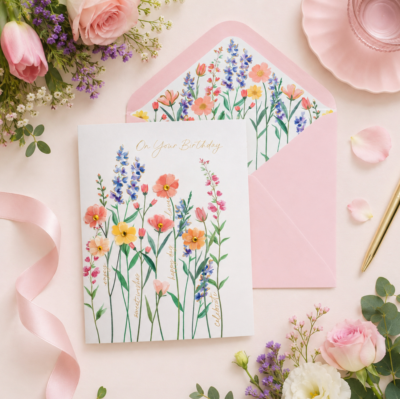Floral Birthday Cards