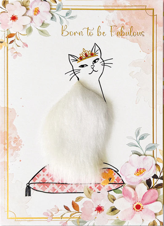 Glamour Cat Birthday Card