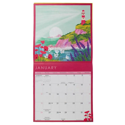 Beautiful Bright Places 2025 Wall Calendar