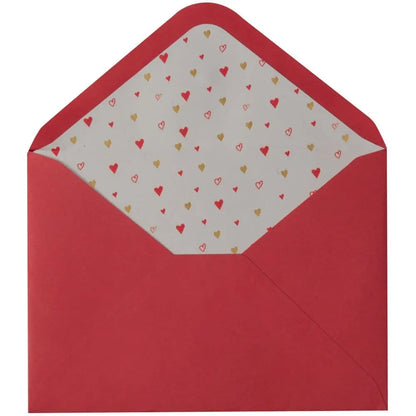 Patterned Hearts Valentine's Day Card