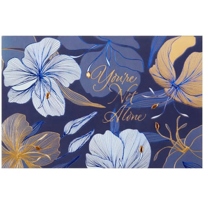 Stylized Floral on Indigo Collector's Edition Sympathy Card