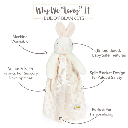 Blossom Bunny Dot Buddy Blanket