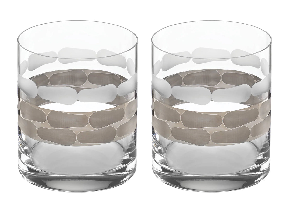 Truro Double Old Fashioned Set of 2 - Platinum