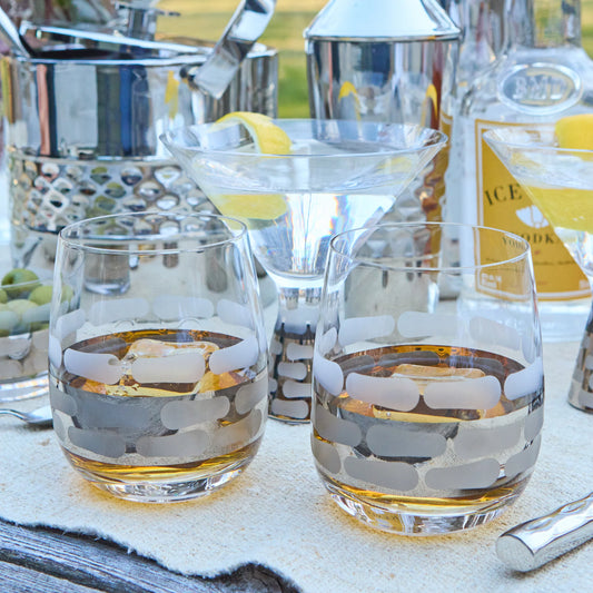 Truro Stemless Wine Set of 2 - Gold