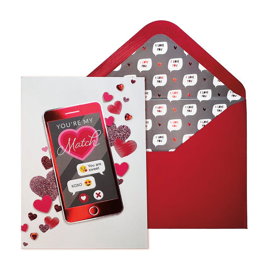 You're My Match Valentine's Day Card