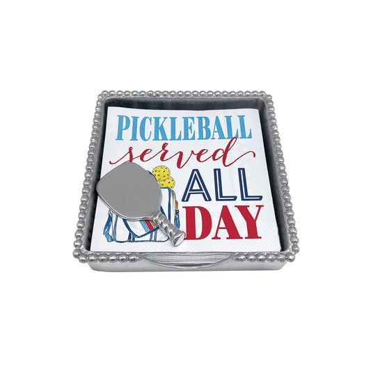 Pickleball Beaded Napkin Box Set