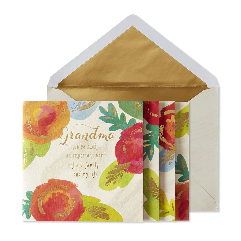 Grandma Card With Flowers