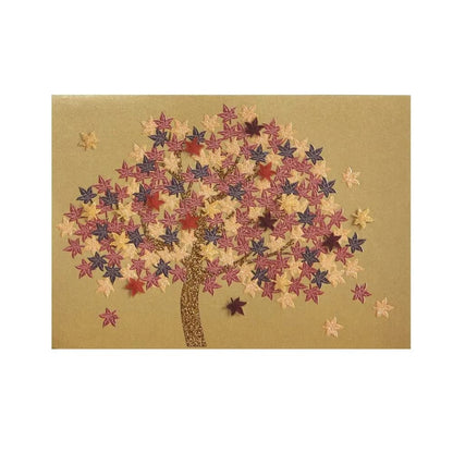 Vellum Japanese Maple Tree Blank Card