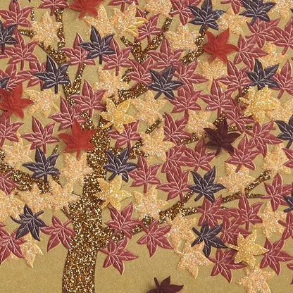 Vellum Japanese Maple Tree Blank Card
