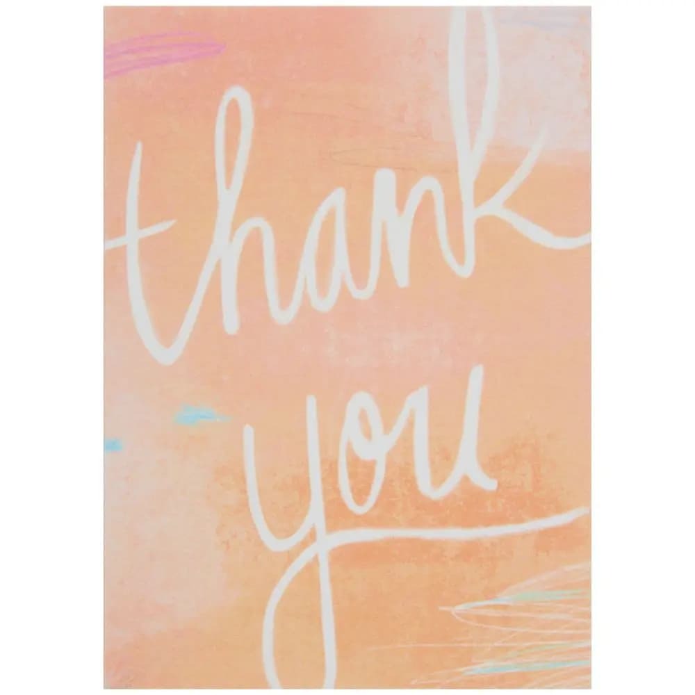 Thank You Script Thank You Card