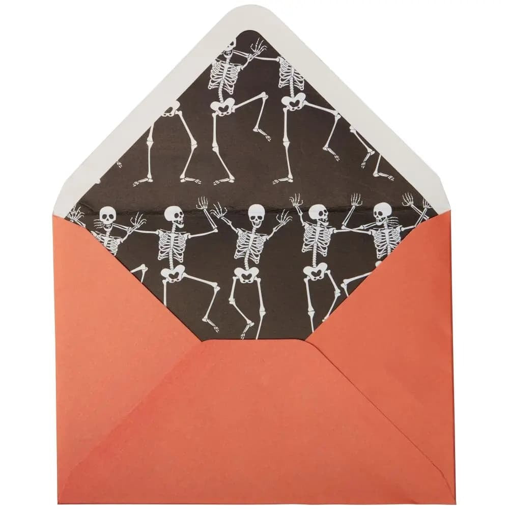 Articulated Skeleton Halloween Card
