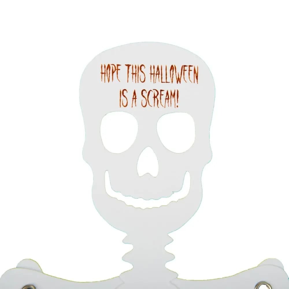 Articulated Skeleton Halloween Card